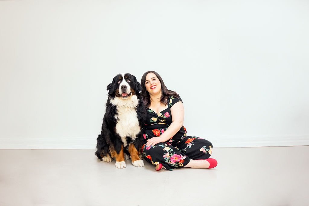 Molly with her dog Maggie