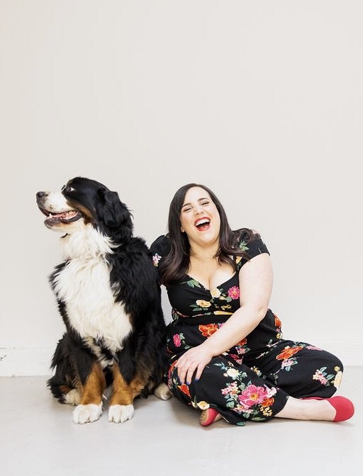 Molly with her dog Maggie